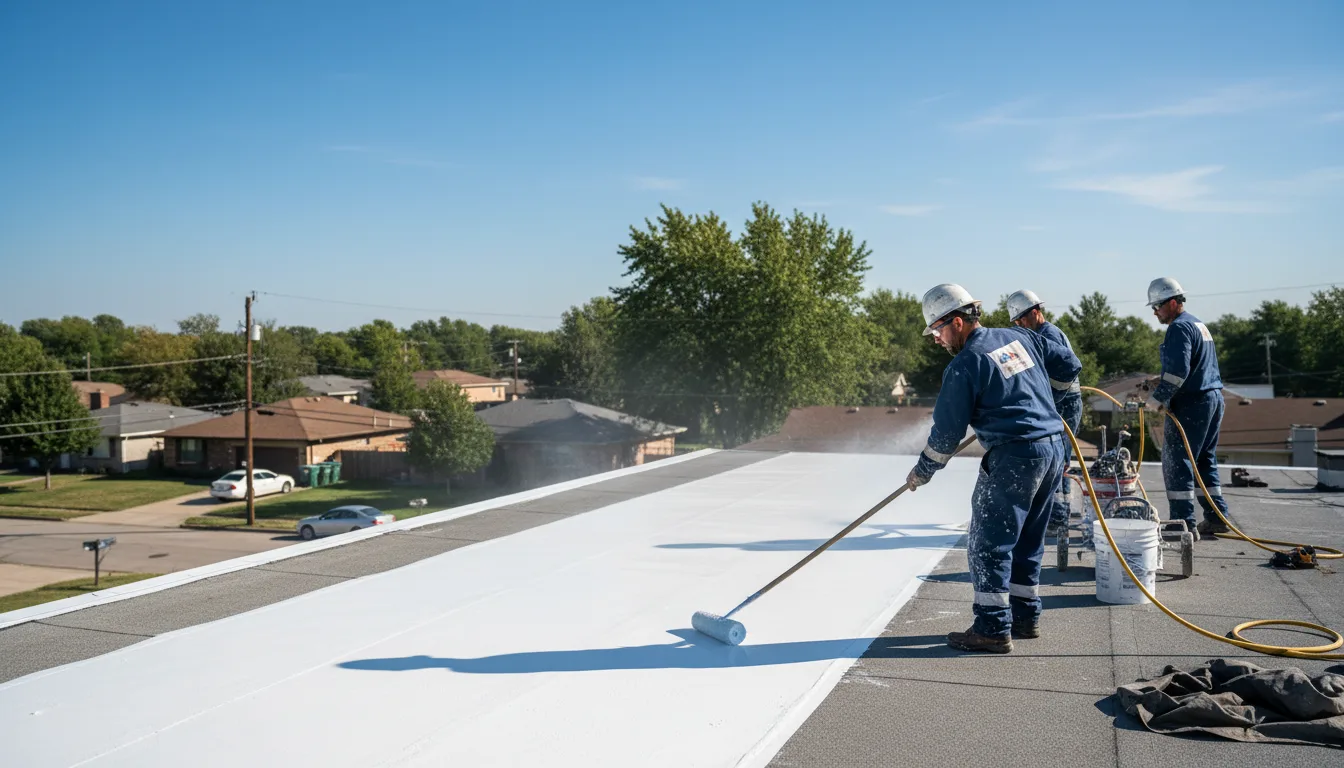 Commercial roof coating in Ingalls, KS near me